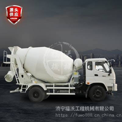 福沃重工 东风6方商混罐车 小型水泥砂石罐车 湿料式混凝土搅拌车