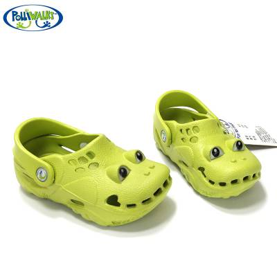 2020新款Polliwalks童鞋时尚卡通可爱儿童洞洞鞋防滑耐磨沙滩拖鞋厚底青蛙凉鞋春夏爆款