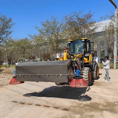 装载机扫路机 液压驱动边刷 路缘角落清洁无死角