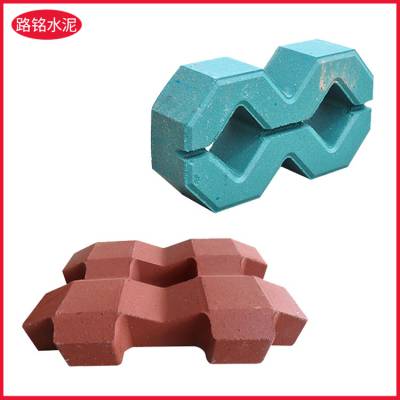 绿色方形植草砖停车场用草坪砖混凝土制品lm195