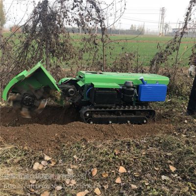 机械深度可调下肥开沟机 改进型果树旋耕机