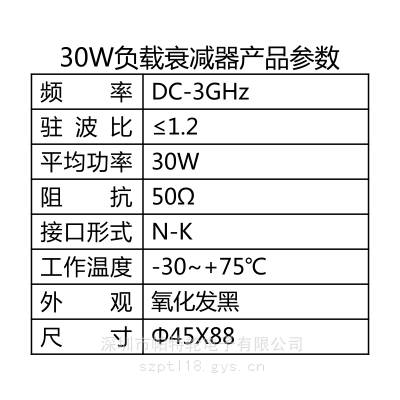 30W负载 衰减器 射频IC 45X88 Partron 拍前咨询