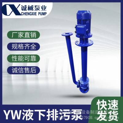上海诚械YW液下排污泵不锈钢液下排污泵液下泵厂家***