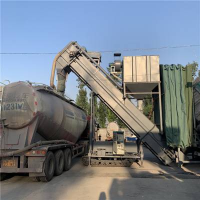 每小时100吨粉煤灰卸车机 粉煤灰集装箱卸灰机