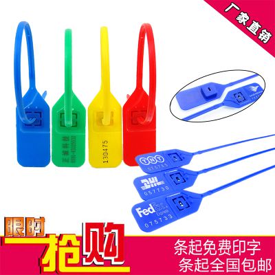 一次性塑料封条防伪快递物流防调卡扣吊牌封签防盗扎带标签货柜车