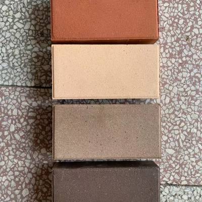 陶土烧结砖透水机压陶土砖防滑带孔挤出园林景观砖