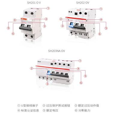 ABB|GS201M OV©籣·1P+N6A20A63A΢CAP-R30mA