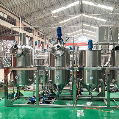 芝麻菜籽油精炼机 成套蓖麻籽油精炼设备 功能稳定 万隆