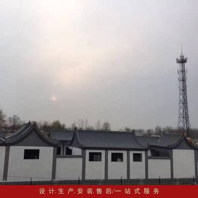 江苏仿古瓦厂 765型金属波浪板 0.9mm厚仿古金属瓦 连廊仿古屋面连锁瓦