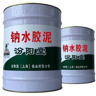 钠水胶泥。可用在酸碱盐及溶剂介质中。钠水胶泥