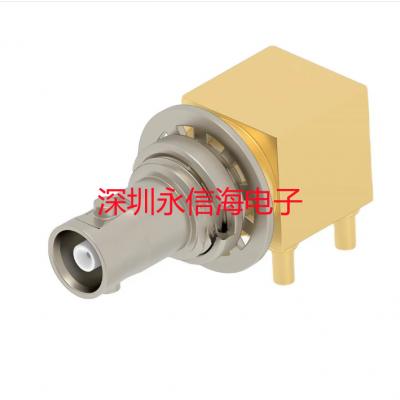 TE Connectivi 2446154-1 RF连接器/同轴连接器 High Density BNC R/A PCB Jack, Bulkhead, Thru Hole, 75 Ohm