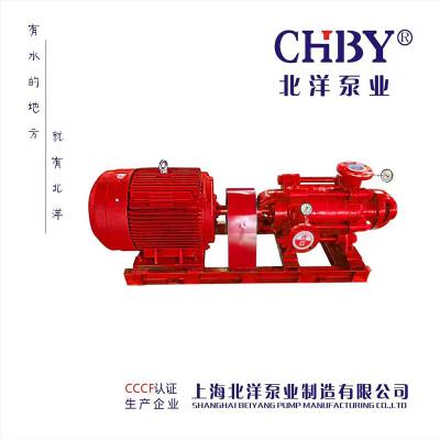 卧式多级消防泵 XBD15.0/50G-HYD 高层建筑消火栓喷淋水泵