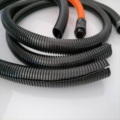 长盛丰源尼龙浪管 破开式电缆套管可开式蛇皮管PA6开口塑料管AD25