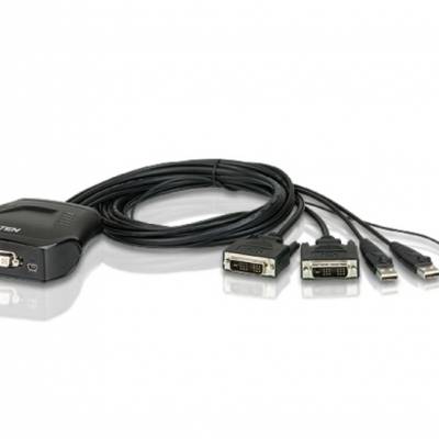 ATEN CS22D 2˿ڴʽUSB DVI KVMл