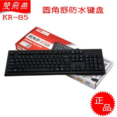 双飞燕KR-85有线键盘 圆角舒 USB/PS2口 ***批发