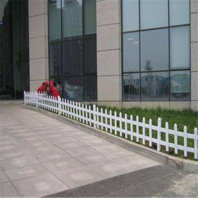 pvc草坪塑钢护栏 绿化带护栏 农村改造花坛护栏