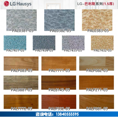 韩国LG地板塑胶地板PVC地板卷材地板 商用家用电热炕加厚耐磨防火