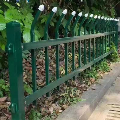 园林绿化锌钢护栏 户外双横梁栅栏 变压器圈围栏杆