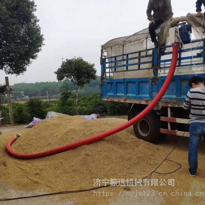 农用小型牛筋管输送机 家用倒粮上料机 车载式软管抽粮机