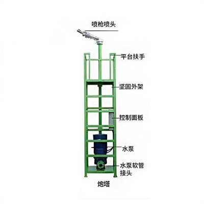 移动式消防炮塔废气处理空气净化塔煤场矿场高射程高压喷淋水炮