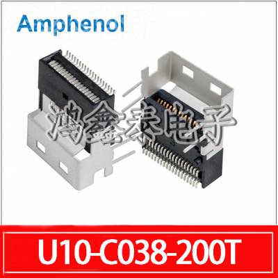 Amphenol Slim SAS 4i SFF-8654 连接器 U10-C038-200T