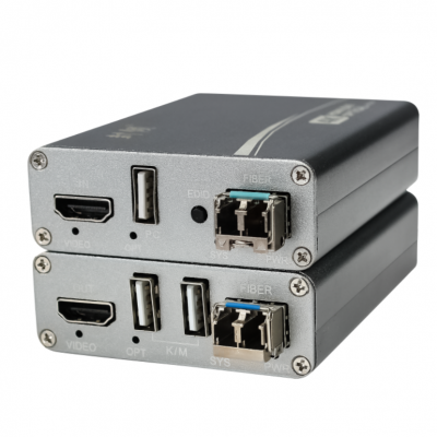 LK08 DVI/HDMI接口光端机 四芯多模/单模光纤无失真高清晰传输