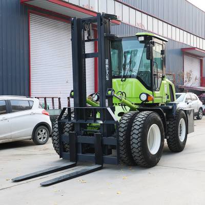 四驱叉车3吨柴油叉车建筑工地用装载机改装叉车