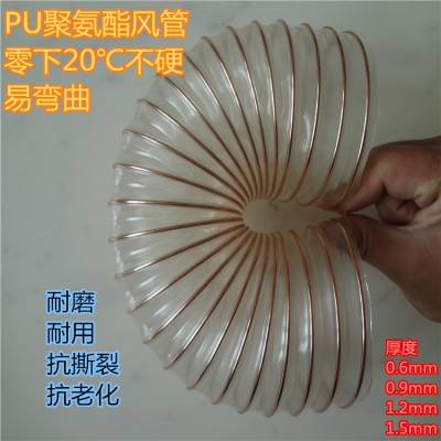 pu软管 食品级pu粉料管 耐磨pu软管 透明pu钢丝管