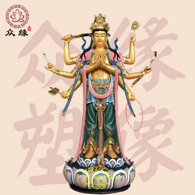 寺庙佛像 定做观音大士佛像图片 观音菩萨佛像 千手观音大士佛像加工