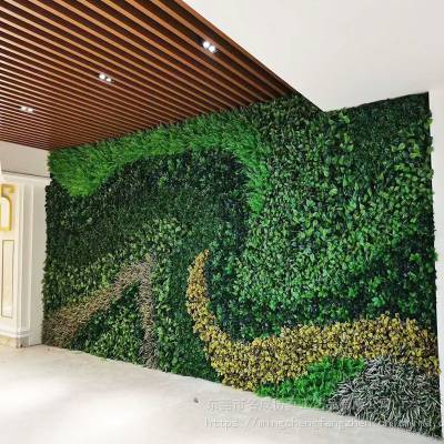厂家直销仿真植物墙制作仿真绿植墙提供设计安装室内外背景墙装饰