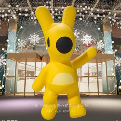 卡通袋鼠雕塑商场主题乐园餐厅等场所的装饰企业吉祥物授权定制