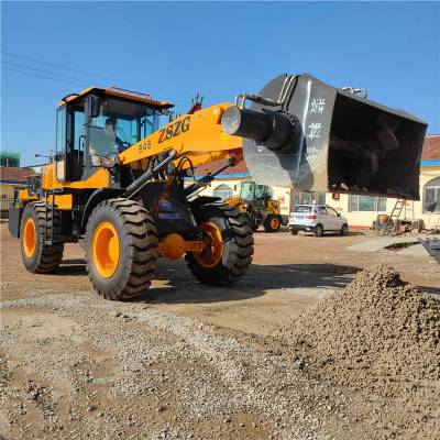 挖掘机带搅拌机_多功能搅拌铲车一机多用_淄博香