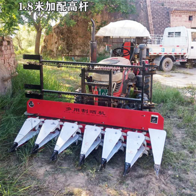 鲁程苜蓿割晒机 秸秆牧草艾草收割机 拖拉机带动的前置割台