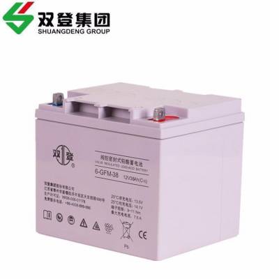 双登蓄电池6-GFM-38 12V38AH阀控铅酸免维护 光伏机房 主机UPS电源