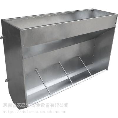 保育猪镀锌铁板单双面食槽 自动下料器农盛乐