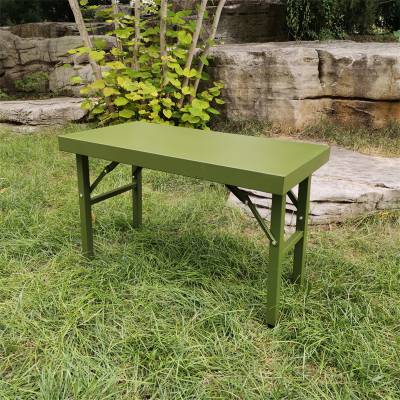 80CM单人作业桌 军绿户外便携折叠桌