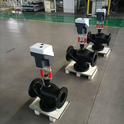 丹弗斯混装电动两通蒸汽调节阀VVQT43-DN125+AME55