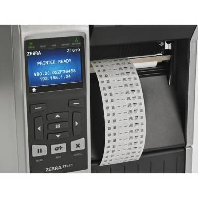 斑马标签打印机 ZT610耐高温标签打码机 300dpi工业不干胶标签机