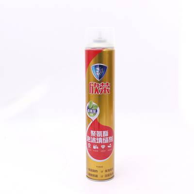 750ml欣荣聚氨酯发泡胶厂家 门窗填缝剂