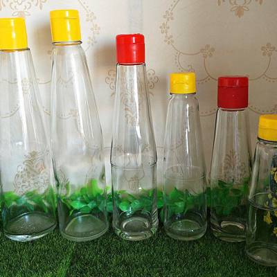 徐州誉华玻璃瓶厂家长期批太太乐鲜贝露玻璃白醋瓶配防伪塑料盖
