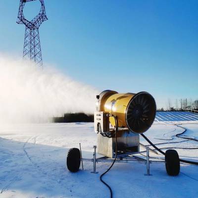 灵活移动 多用途滑雪场室外人工造雪机 喷嘴炮式景区自动降雪机