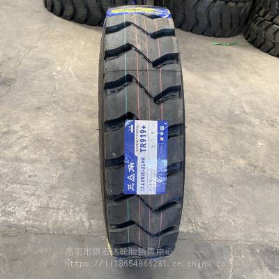 三角 自卸车轮胎 1200R20的919花纹22层级卡车钢丝轮胎 12.00R20