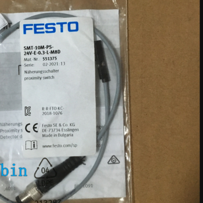 全新FESTO费斯托551368磁性开关SME-10M-DS-24V-E-0,3-Q-M8D现货