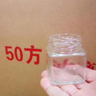 徐州玻璃瓶厂家开发定制四方玻璃蜂蜜瓶纸箱包装
