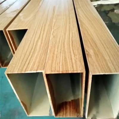 供应仿木纹色镀锌钢方管-木纹镀锌管***