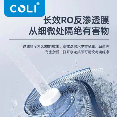 科淋COLI大通量净水器800G双出水反渗透RO净水器家用好品