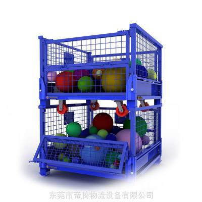 仓储网格箱 可折叠流转箱 周转铁框 钢制物料箱 废料箱 厂家设计定制