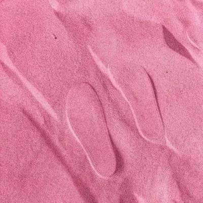 景区粉色沙滩染色彩砂现货 80-120目烧结彩砂价格