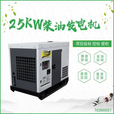 高原抗严寒25KW静音柴油发电机