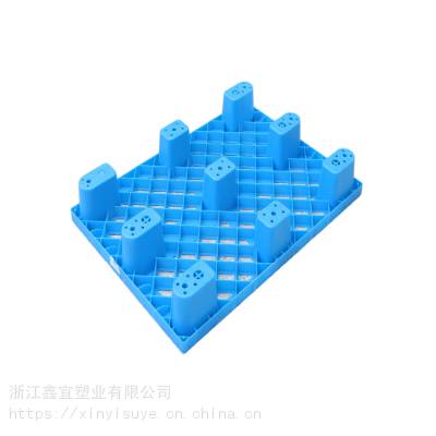 1008塑料托盘塑料托盘_仓库周转抗氧化塑料托盘_HDPE/PP网格九脚塑料托盘价格